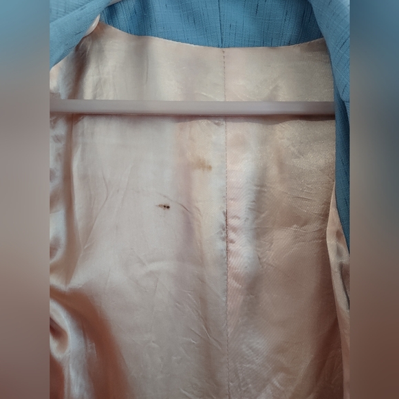 Vintage blue long coat - Picture 7 of 7